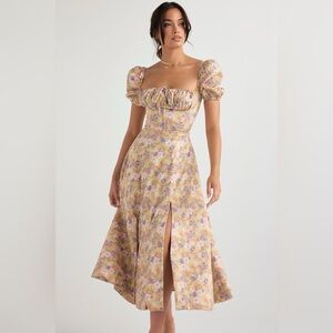 House of CB Tallulah Peony Floral Midi Dress